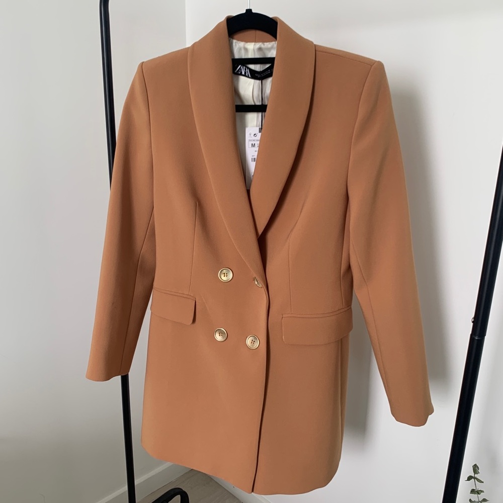 ZARA | Gorgeous Double-breasted blazer | M | Taupe Brown